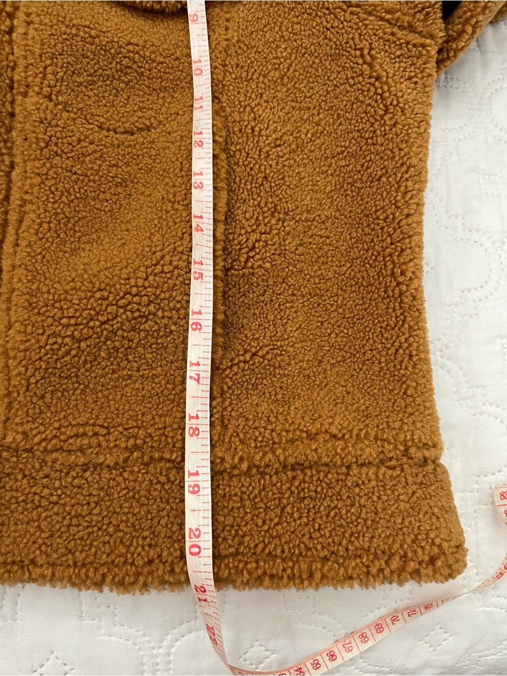 Anthropologie Avec Les Filles Sherpa Trucker Jacket Camel Brown Size L Large - Picture 6 of 13